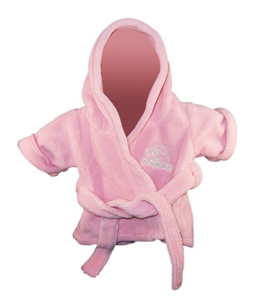 Pink Bathrobe with Hood